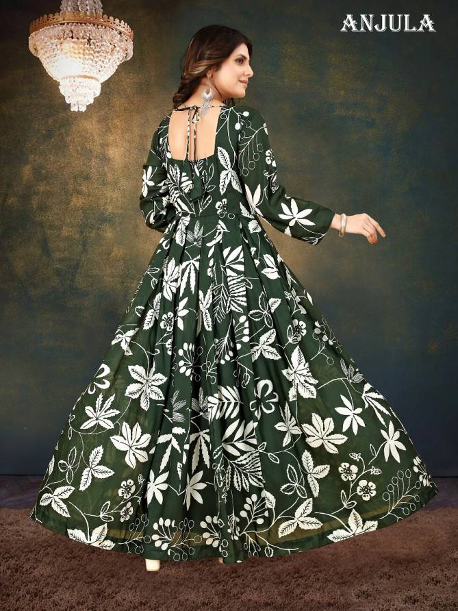 Anjula Vol 1 Floral Printed Readymade Gown Catalog
